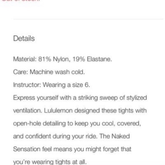 SOLD Lululemon Reveal Tight in Lattice Paisley x Soul Cycle Leggings Size 2 - Picture 5 of 6